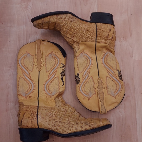 Rodeo gator skin cowboy boots - Picture 2 of 5